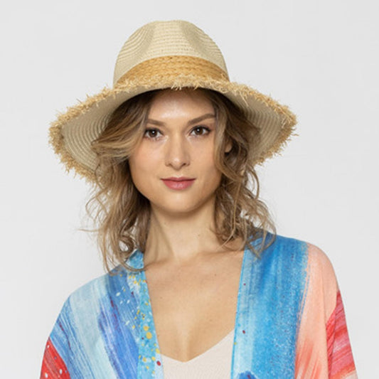 Straw Panama Hat - Ivory