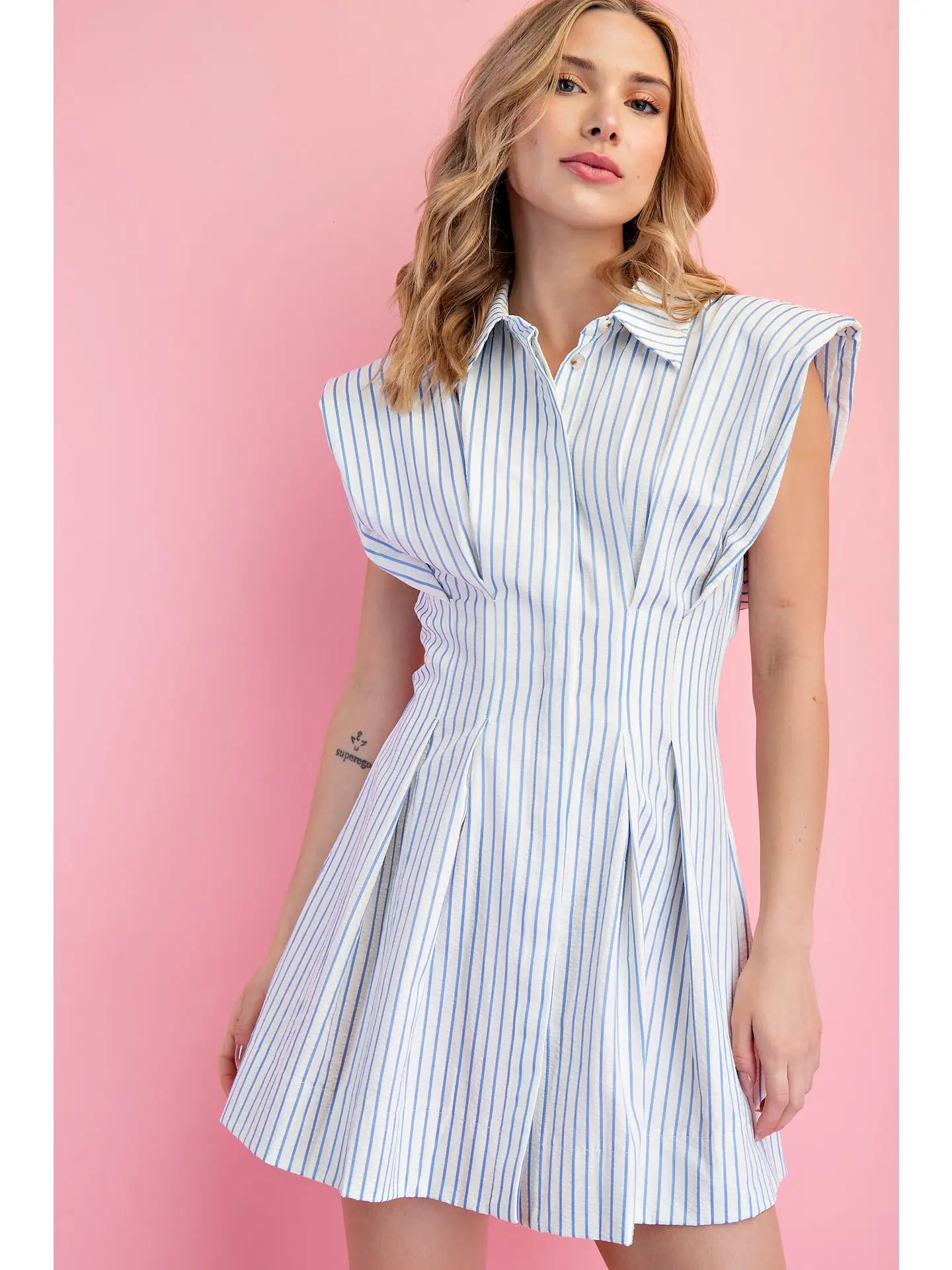 Tapered Waist Mini dress