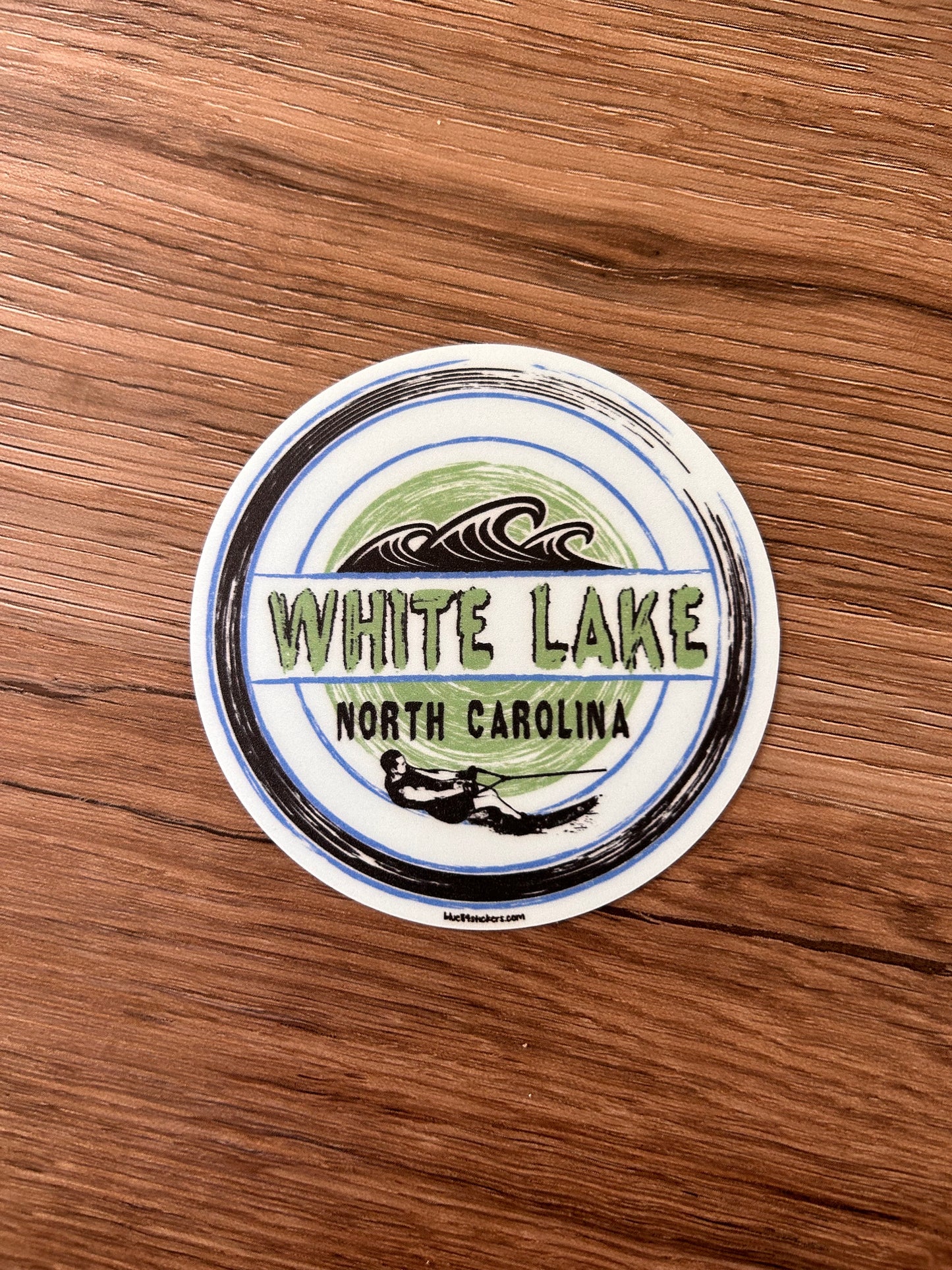 White Lake Sticker - Slow Roller Water Skier