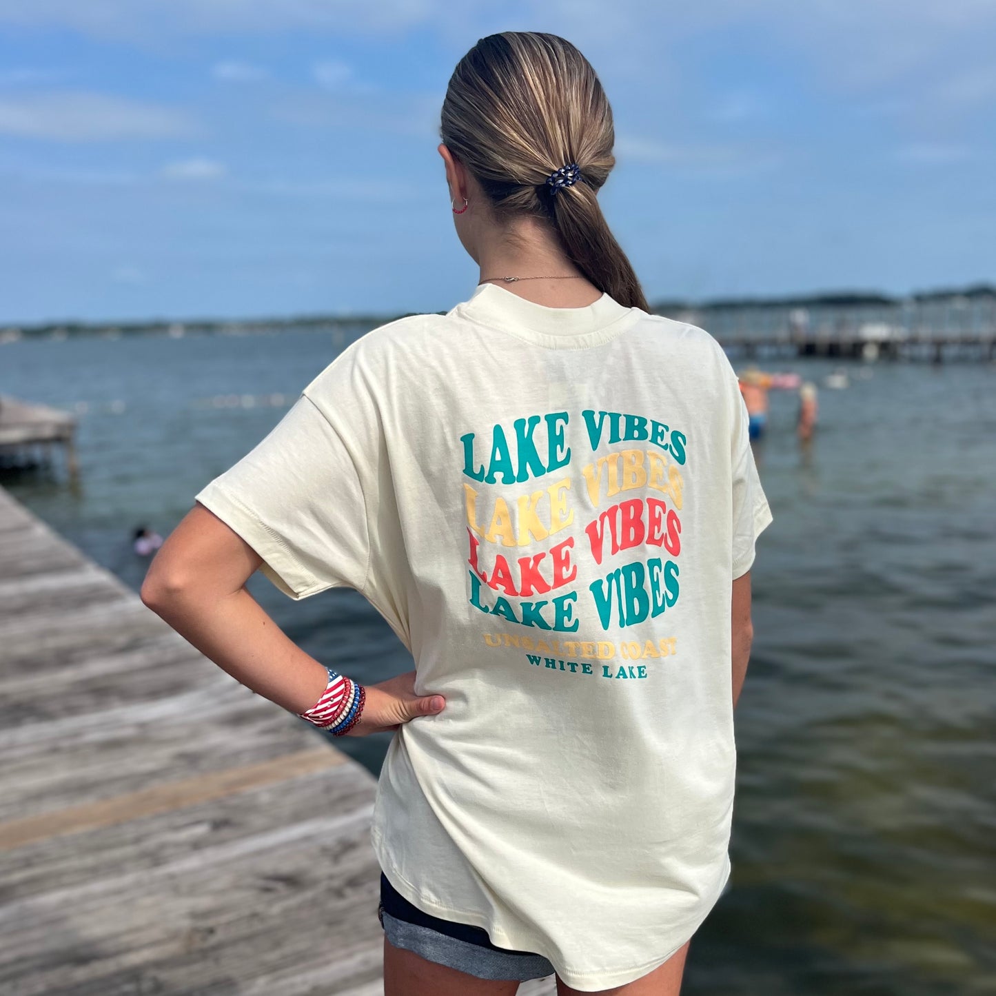 White Lake Tee - Lake Vibes HiLo Tee