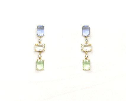 Neil Blue Green Earrings