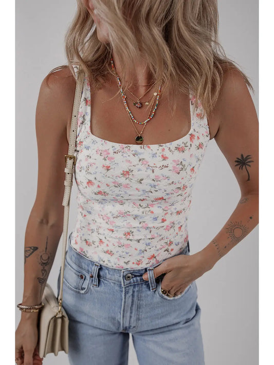 Floral Textured Bodysuit