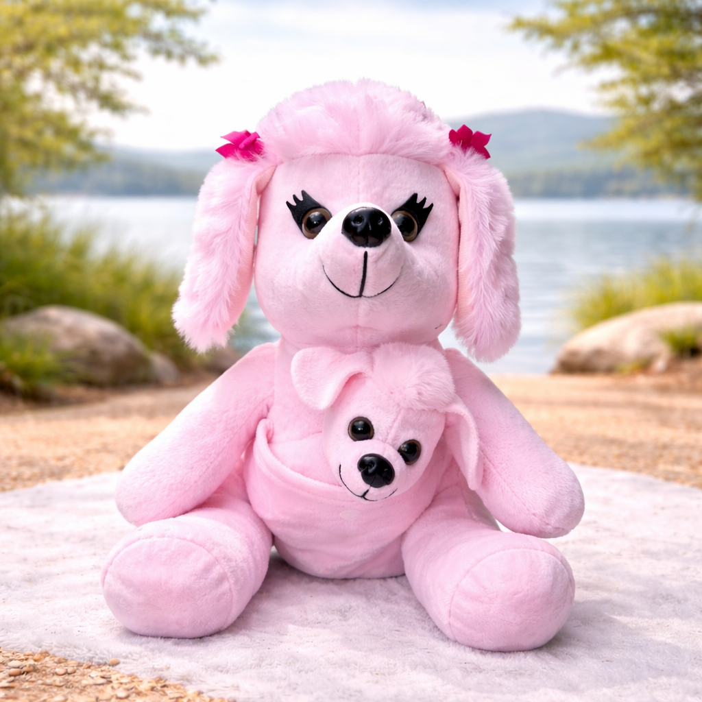 Plush Dog w/Baby