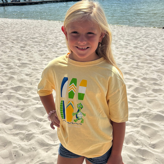 White Lake "Wakeboard & Splash" Tee Youth - Butter