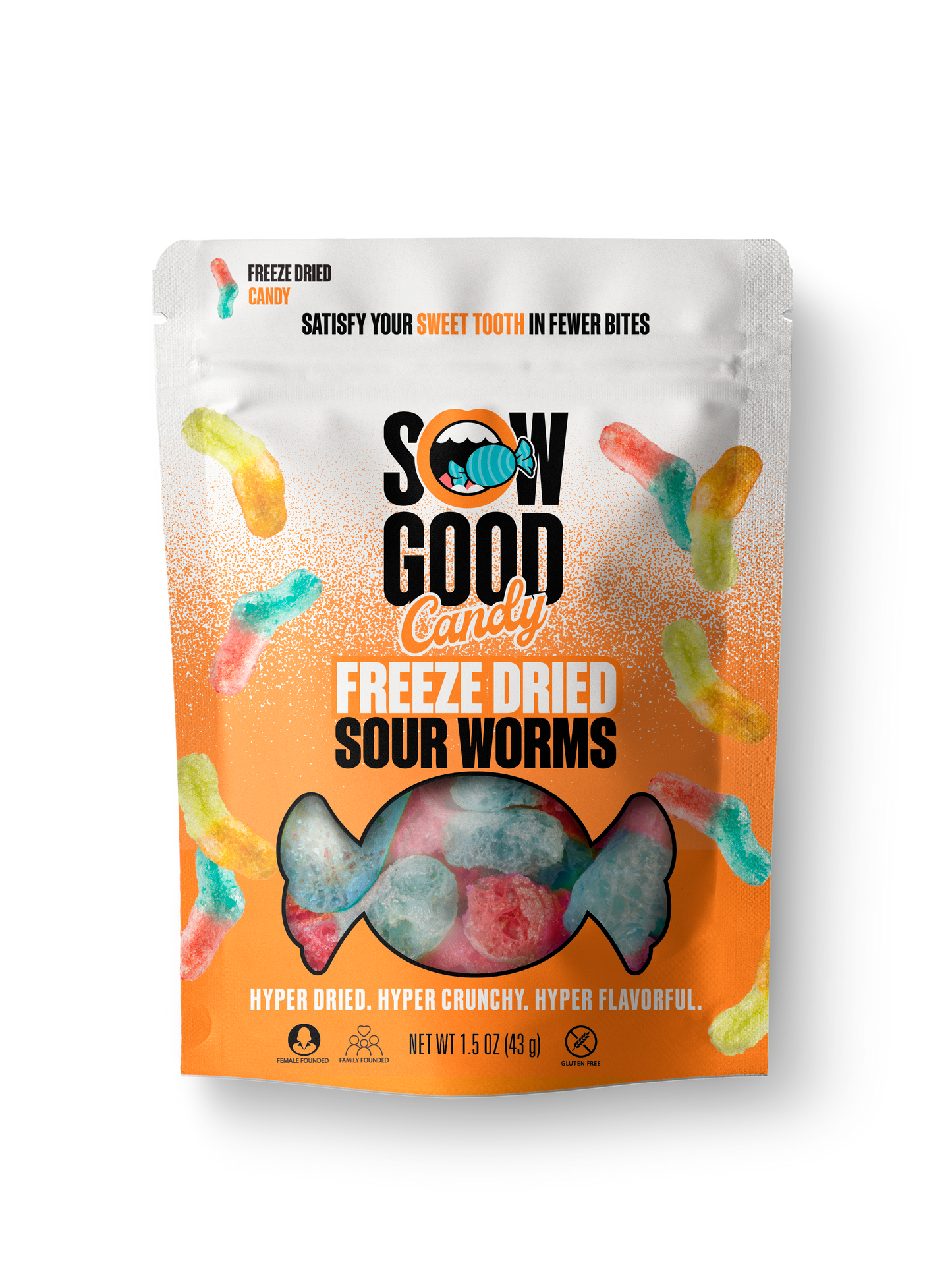 Freeze Dried Sweet Worms