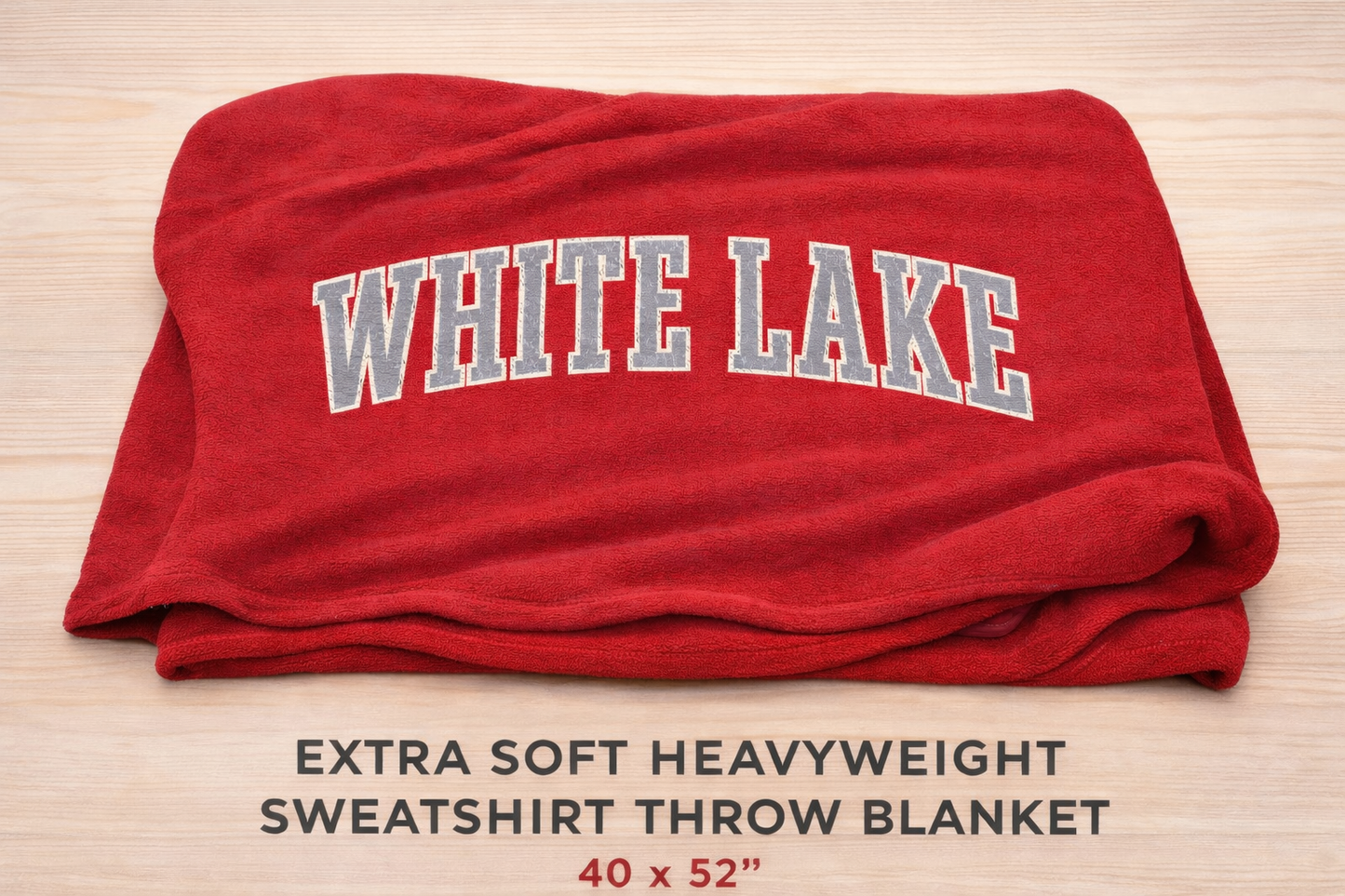 White Lake Sweatshirt Blanket