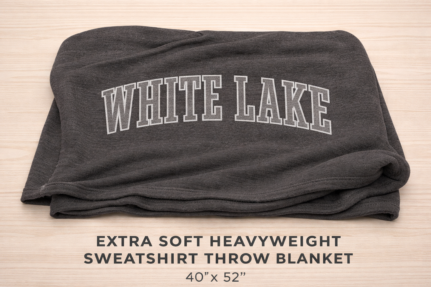 White Lake Sweatshirt Blanket