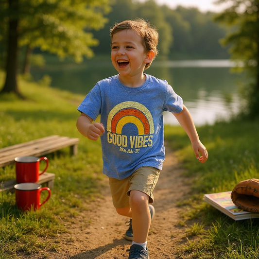 White Lake Tee Toddler - Classic Rewind Rainbow