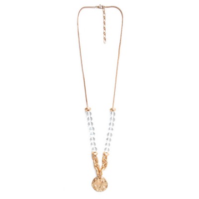 Carter Gold Clear Necklace