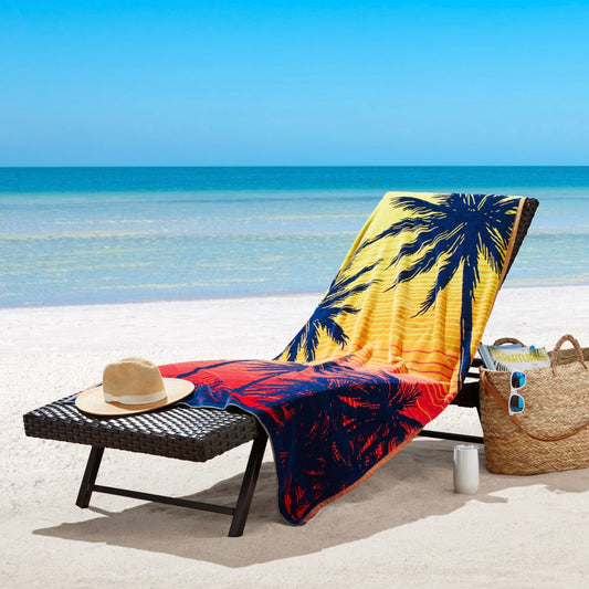 Adult Beach Towel - Sunset Palms