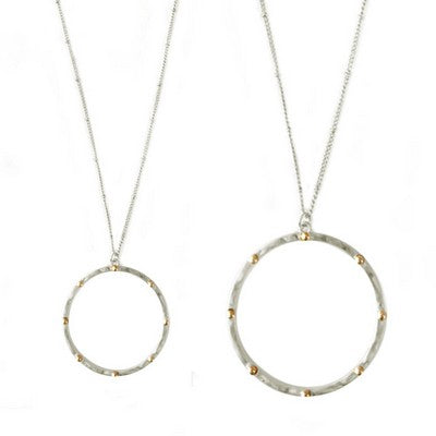 Chev Gold Silver Necklace