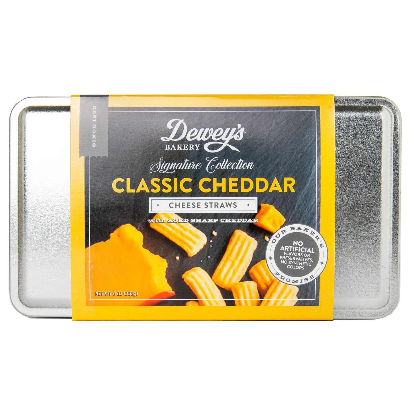 Dewey’s Cheddar Cheese Straw Gift Tin