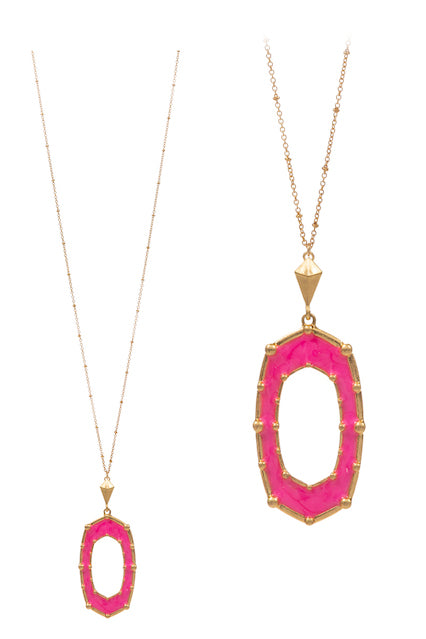 Dilly Hot Pink Necklace
