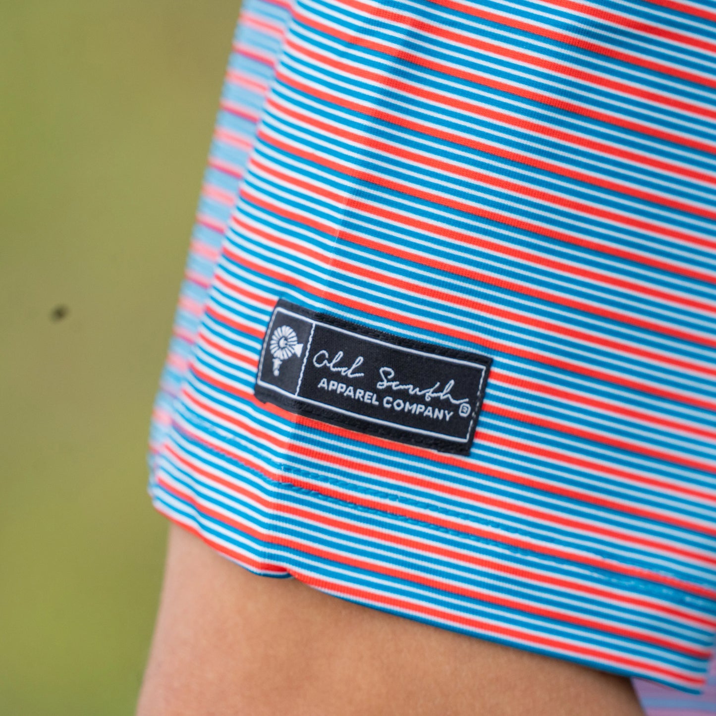 Old South Performance Polo - Rusty Microstripe