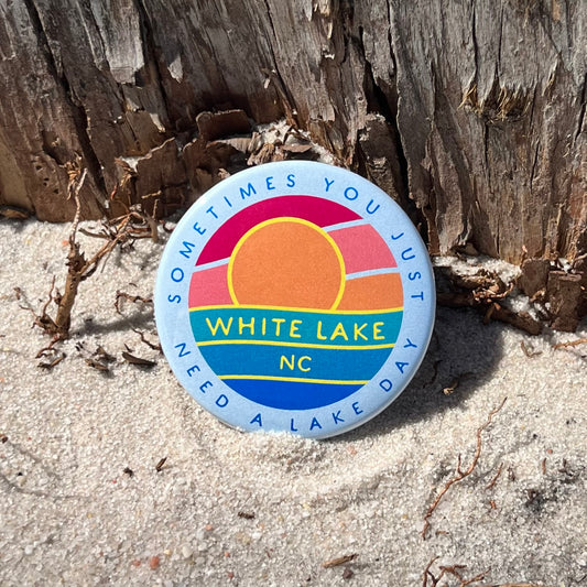 White Lake Magnet - Small Fry Wave & Sun