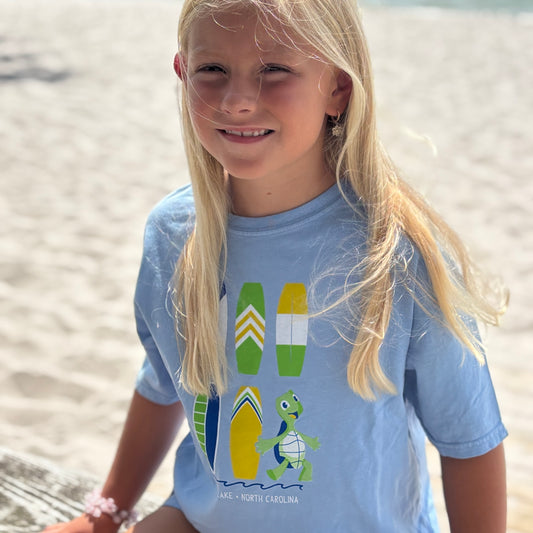 White Lake "Wakeboard & Splash" Tee Youth - Blue