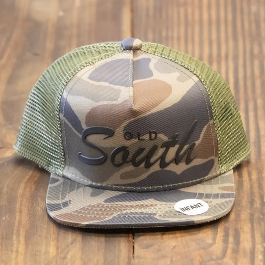 Old South Trucker Hat INFANT- Patch Thicket Camo