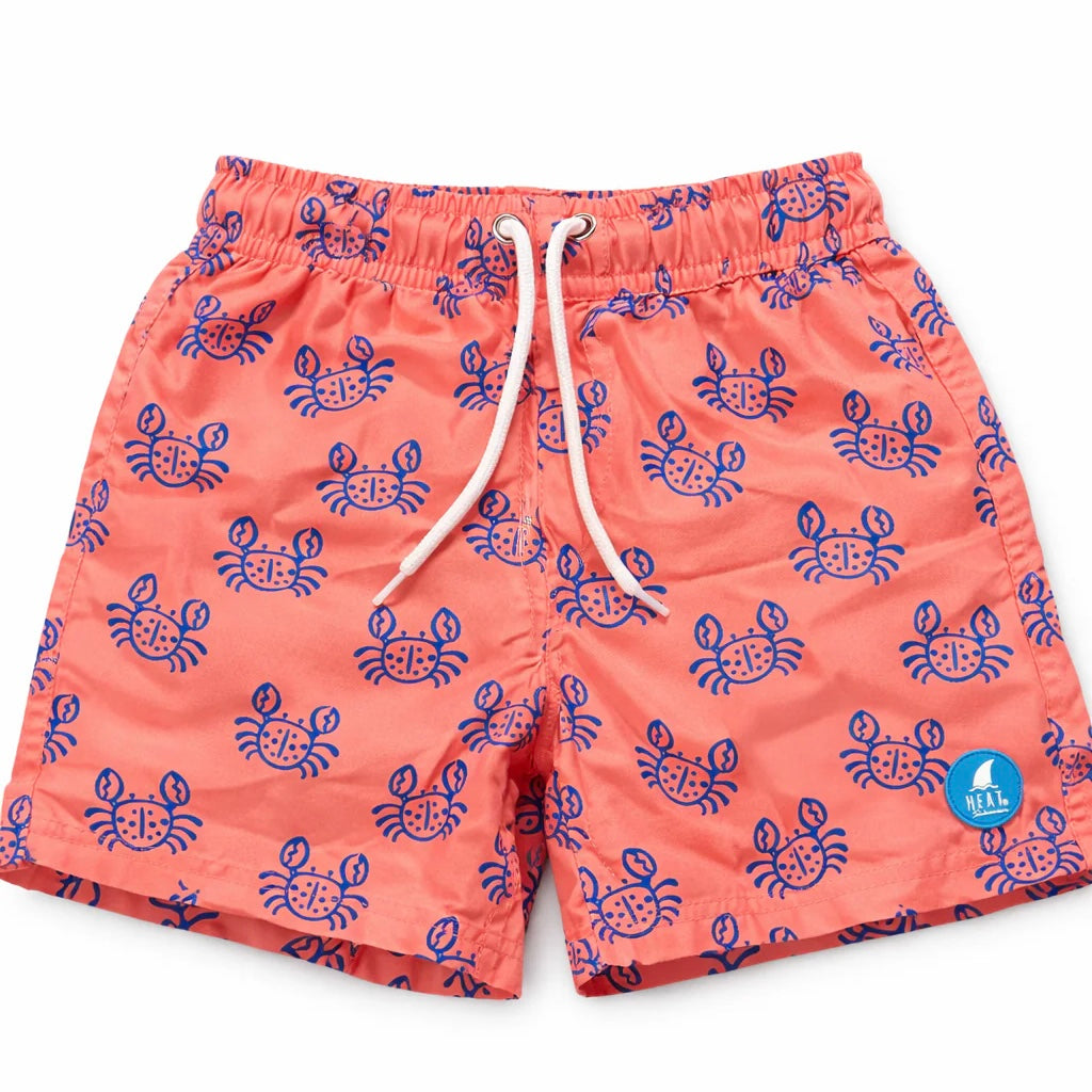 Boys Coral Crab Board Shorts