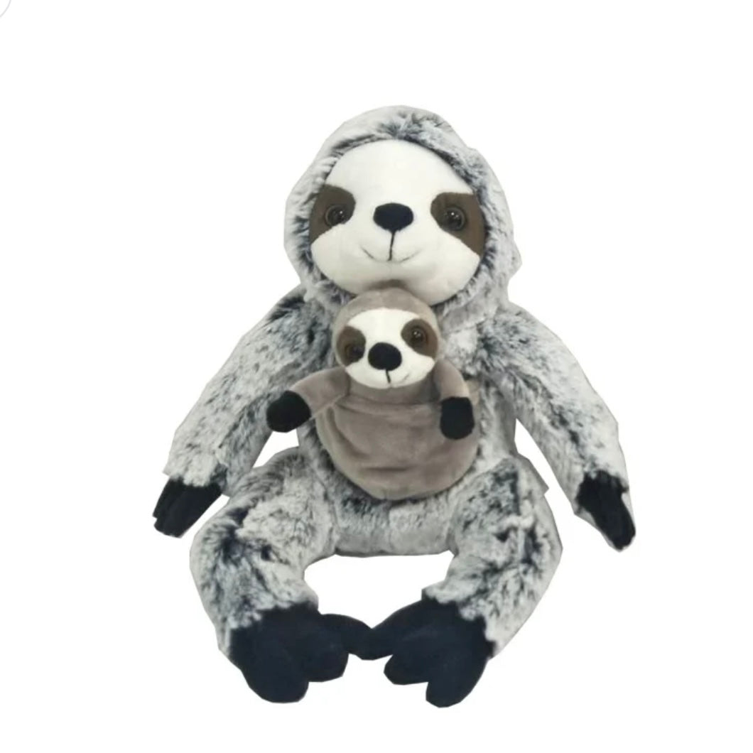 Plush Sloth w/baby