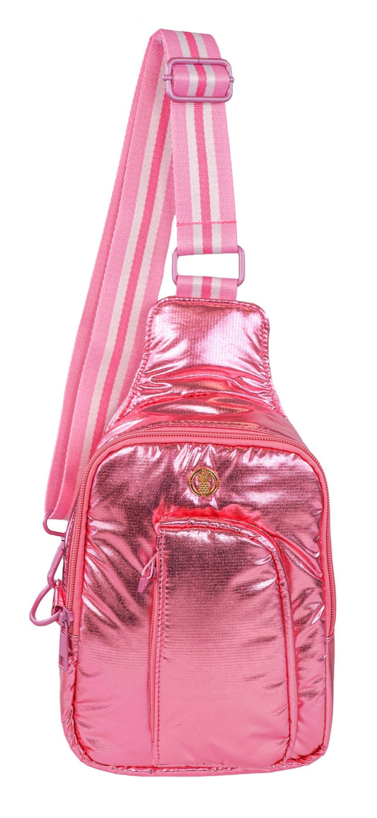 Solid Sling Bag - Pink