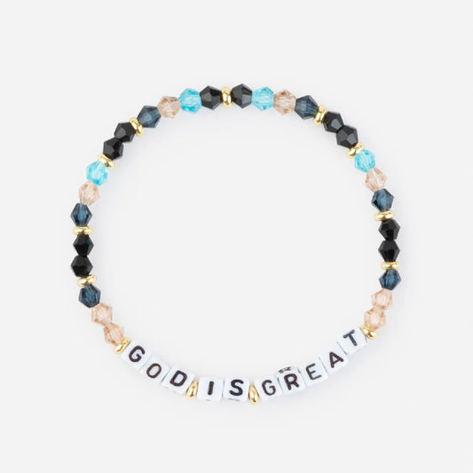 God Is Great Letter Bracelet