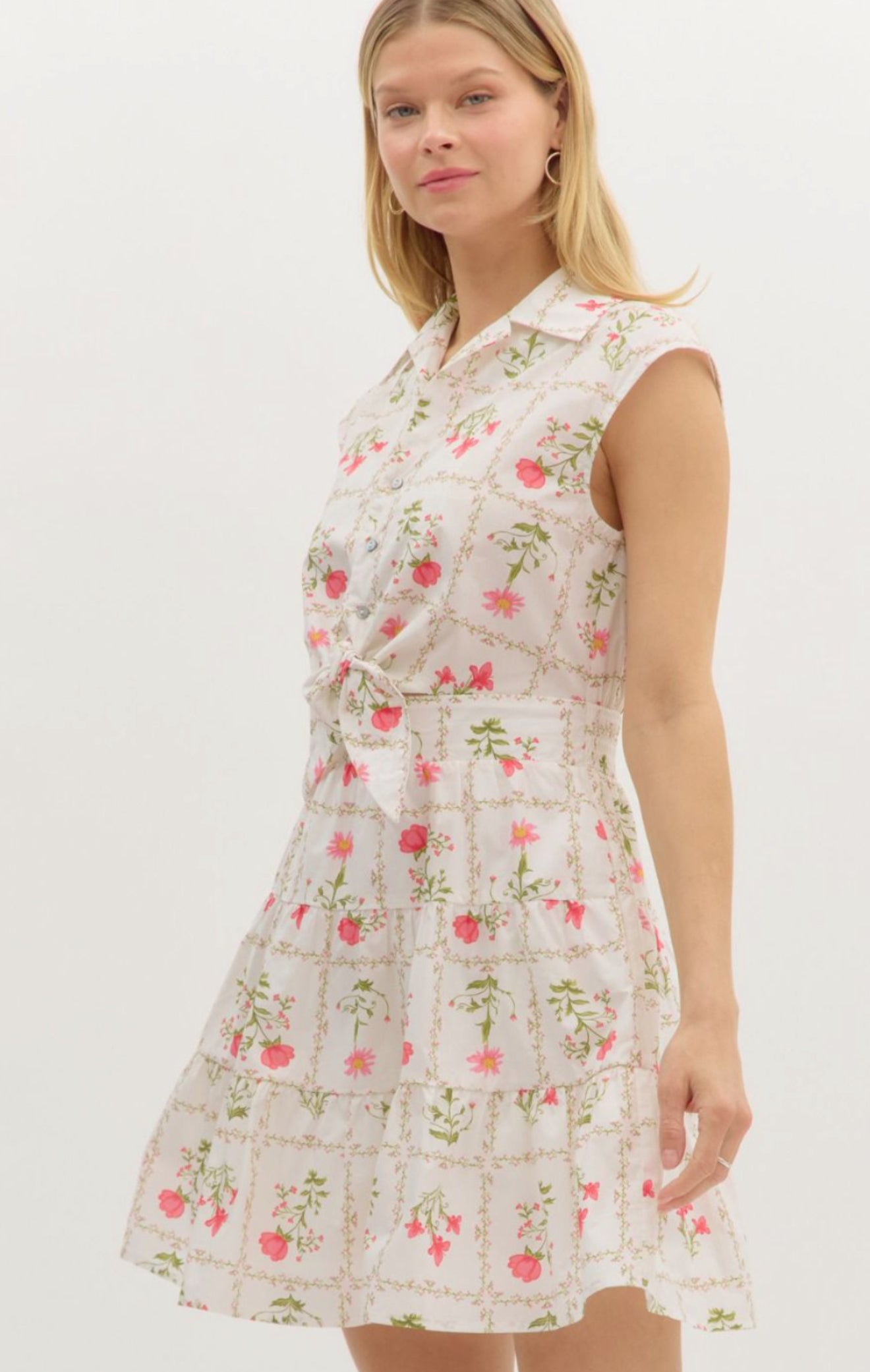 Collared Floral Minidress