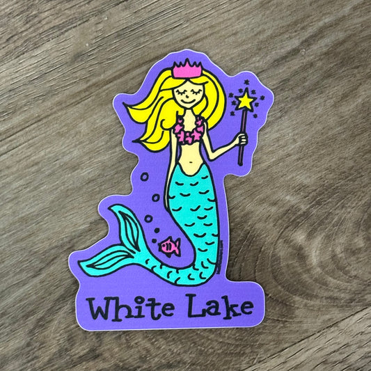 White Lake Sticker - Mermaid Shimmer