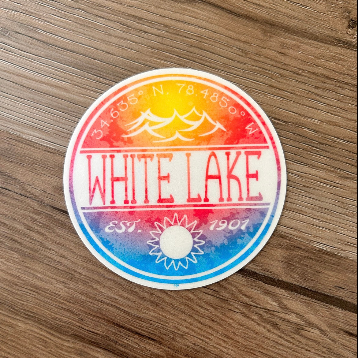 White Lake Sticker - Lens Flare Screen