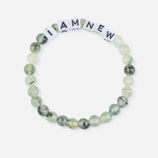 I Am New Letter Bracelet