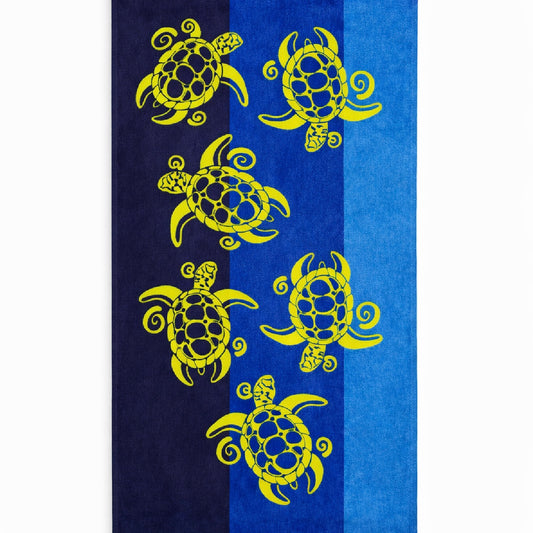 Kids Towel - Swimming Turtles