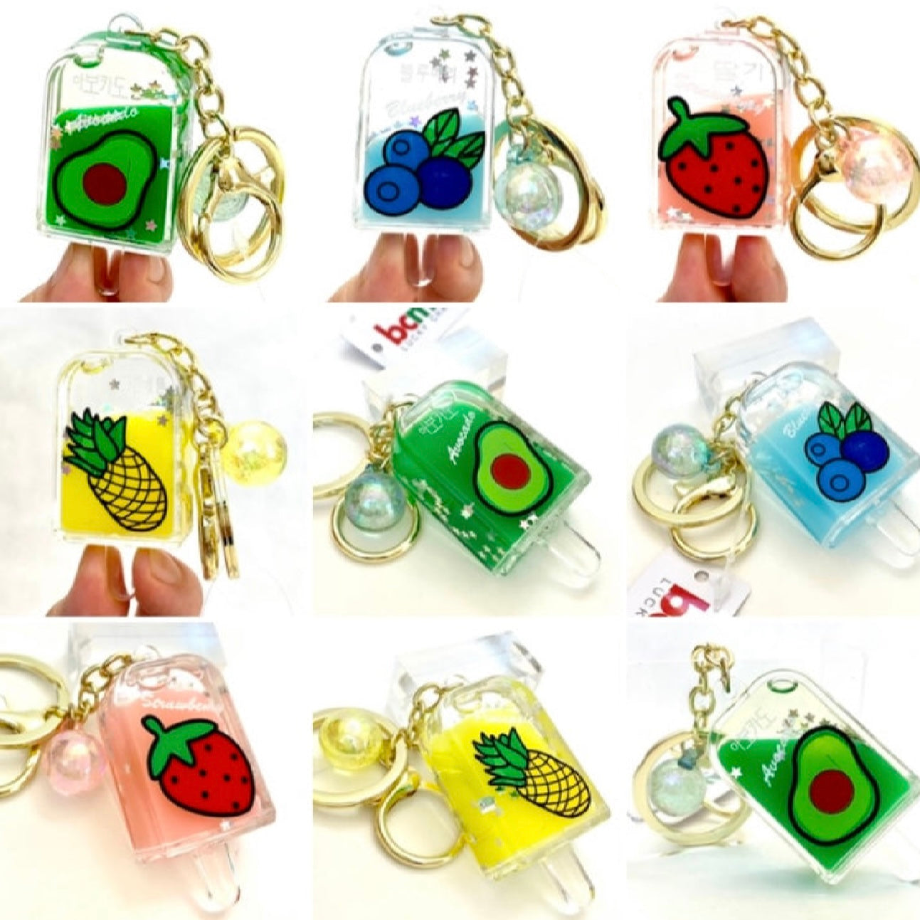 Fruit Popsicle Keychain