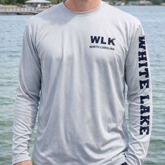 White Lake Long Sleeve Performance Tee - Grey