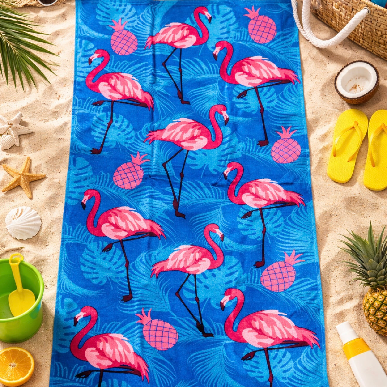 Kids Towel - Flamingo Pineapple