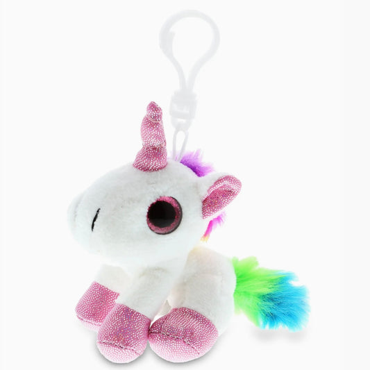 Big Eye Keychain - White Unicorn