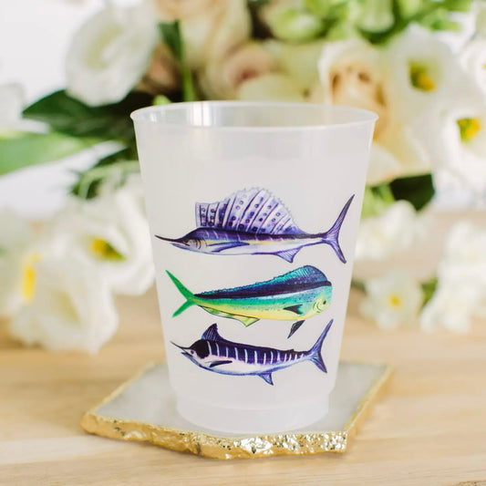 Sports Fish Frosted Cups