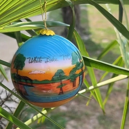 White Lake Ornament - Ski with Me