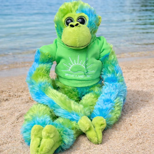 White Lake Plush Tie-Dye Monkey