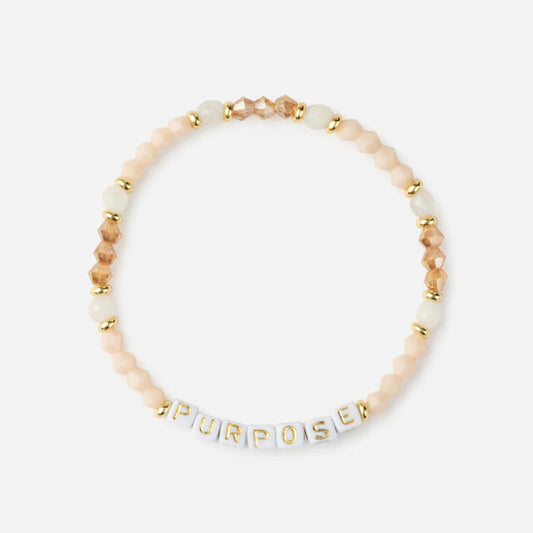 Purpose Letter Bracelet