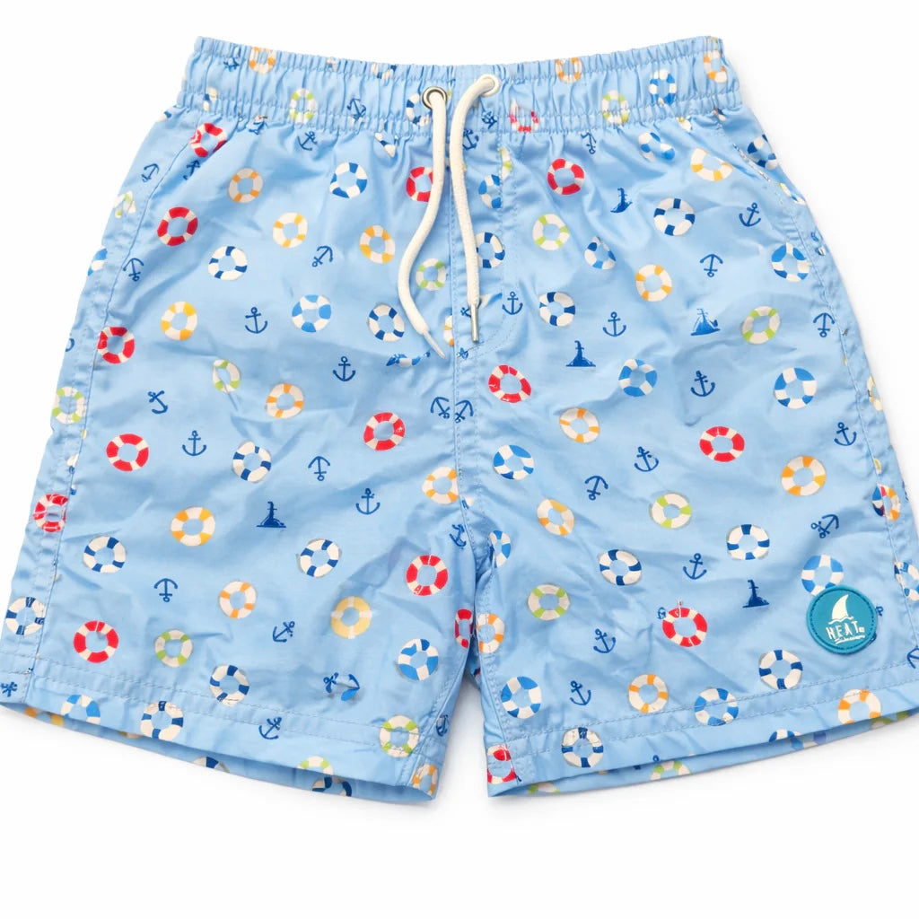 Boys Toddler Board Shorts - Lifesaver Print