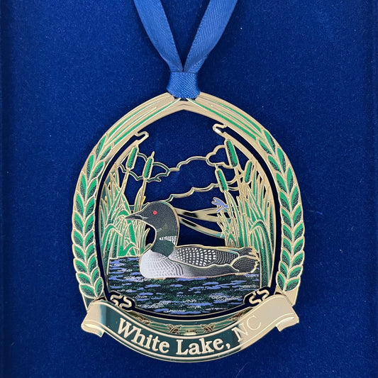 Loon In Reeds White Lake Ornament