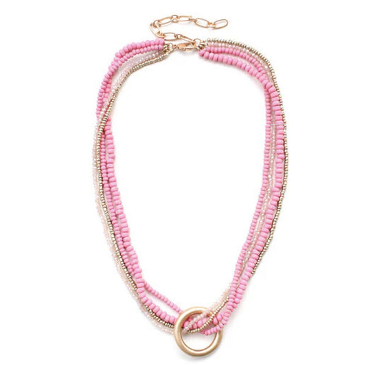 Blaine Pink Necklace