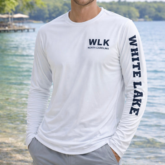 White Lake Long Sleeve Performance Tee - White
