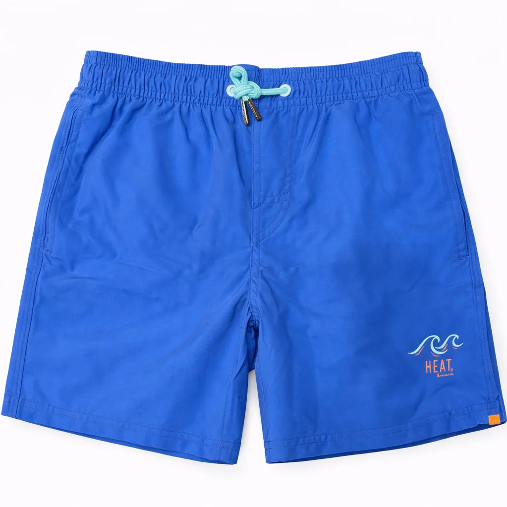 Boys Double Stripe Swimsuit - Royal Blue
