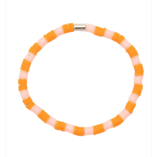 Pura Vida Seascape Vinyl Disc Bracelet - Golden Poppy