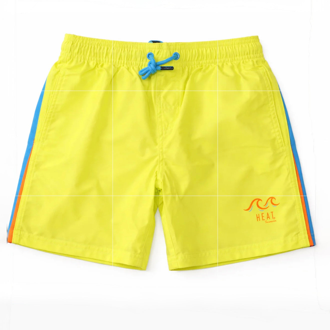 Boys Double Stripe Swimsuit - Yellow