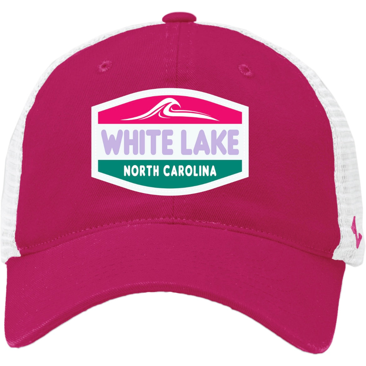 White Lake Hat - Clean Stack Wave University Pink