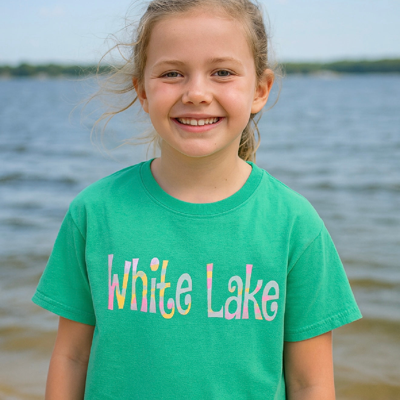White Lake Tee Youth - Yanmega Seafoam