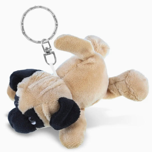 Plush Keychain - Pug Dog