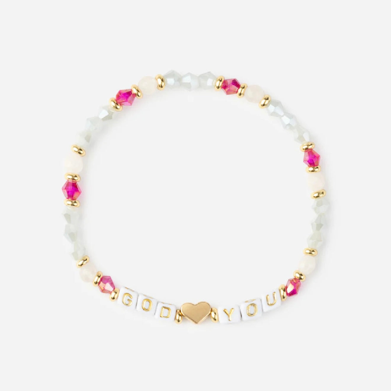 God Loves You  Letter Bracelet