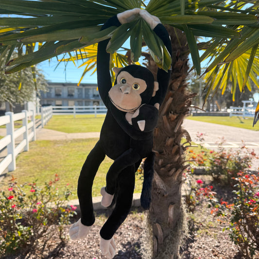 Monkey w/baby Hanging Plushie